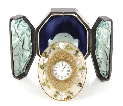 Lot 1399 - A LATE 19TH CENTURY ONYX AND CARVED MARBLE FLORAL SET ORMOLU MOUNTED CASED STRUTT CLOCK