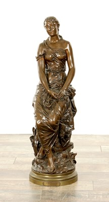 Lot 874 - EDOUARD DROUOT (1859 - 1945). A GOOD EARLY 20TH CENTURY FIGURAL BRONZE SCULPTURE