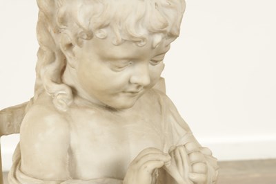 Lot 923 - A 20TH CENTURY ITALIAN COMPOSITE MARBLE STATUE