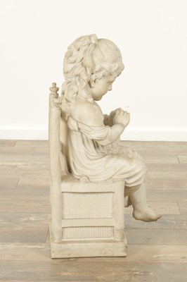Lot 923 - A 20TH CENTURY ITALIAN COMPOSITE MARBLE STATUE