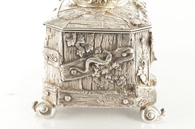 Lot 208 - A HEAVY 19TH CENTURY FRENCH CAST SILVER CASKET