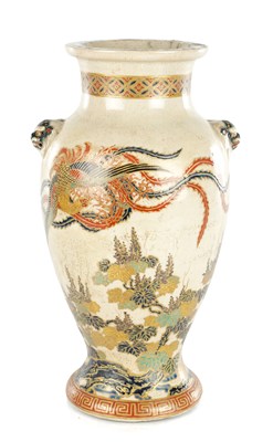Lot 690 - A JAPANESE MEIJI PERIOD SATSUMA WARE VASE