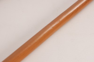 Lot 118 - TWO LATE 19TH CENTURY FOLK ART CARVED HEAD WALKING STICKS