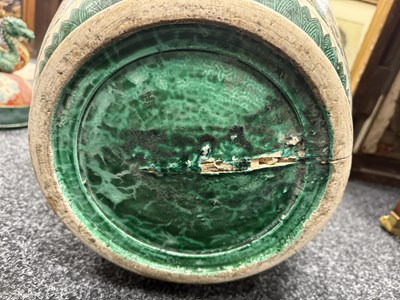 Lot 612 - A LARGE JAPANESE MEIJI PERIOD HALL VASE