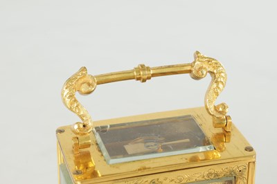 Lot 1523 - A MID 19TH CENTURY ENGLISH FUSEE CARRIAGE CLOCK SIGNED DENT, LONDON