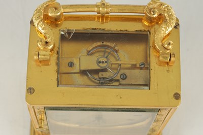 Lot 1523 - A MID 19TH CENTURY ENGLISH FUSEE CARRIAGE CLOCK SIGNED DENT, LONDON