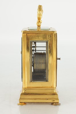 Lot 1523 - A MID 19TH CENTURY ENGLISH FUSEE CARRIAGE CLOCK SIGNED DENT, LONDON