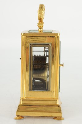 Lot 1523 - A MID 19TH CENTURY ENGLISH FUSEE CARRIAGE CLOCK SIGNED DENT, LONDON