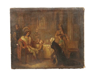 Lot 1252 - IN THE STYLE OF FRANS FRANCKEN THE YOUNGER. A 17TH/18TH CENTURY OIL ON CANVAS