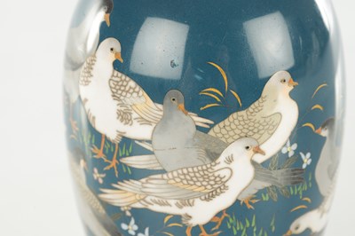 Lot 451 - A SMALL MEIJI PERIOD JAPANESE CLOISONNE VASE