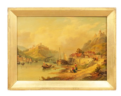 Lot 1240 - IN THE MANNER OF SIR AUGUSTUS WALL CALLCOTT RA (1779-1844) A NAIVE OIL ON BOARD