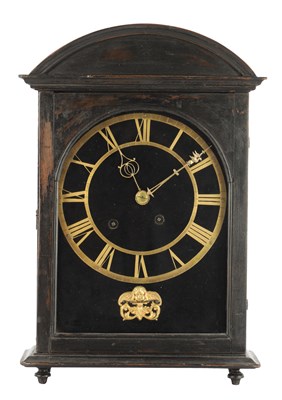 Lot 1510 - A LATE 17TH CENTURY FRENCH RELIGIEUSE VERGE TABLE CLOCK