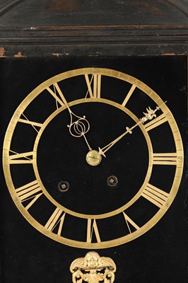 Lot 1510 - A LATE 17TH CENTURY FRENCH RELIGIEUSE VERGE TABLE CLOCK