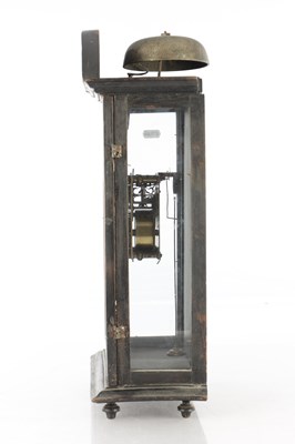 Lot 1510 - A LATE 17TH CENTURY FRENCH RELIGIEUSE VERGE TABLE CLOCK
