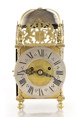 Lot 1438 - LASSEL PARK, LONDON. A 17TH CENTURY LANTERN CLOCK WITH LATER MOVEMENT