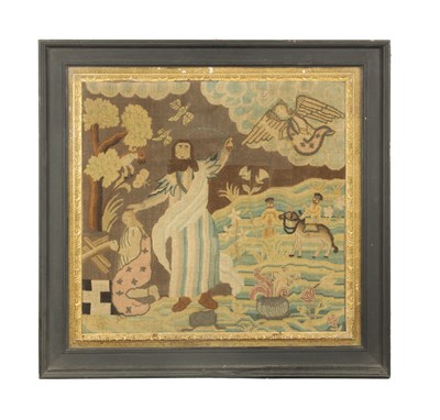 Lot 1234 - AN 18TH CENTURY TAPESTRY DEPICTING THE SACRIFICE OF ISSAC