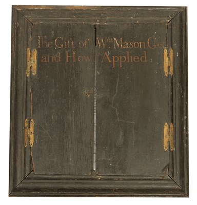 Lot 762 - AN EARLY 18TH CENTURY WRITTEN RECORD OF THE DONATION OF WILLIAM MASON, LATE OF THE PARISH OF ST ANDREWS, SOUTHWARK, CIRCA 1723