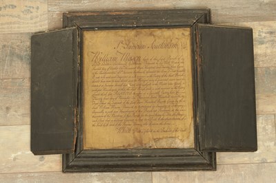 Lot 762 - AN EARLY 18TH CENTURY WRITTEN RECORD OF THE DONATION OF WILLIAM MASON, LATE OF THE PARISH OF ST ANDREWS, SOUTHWARK, CIRCA 1723