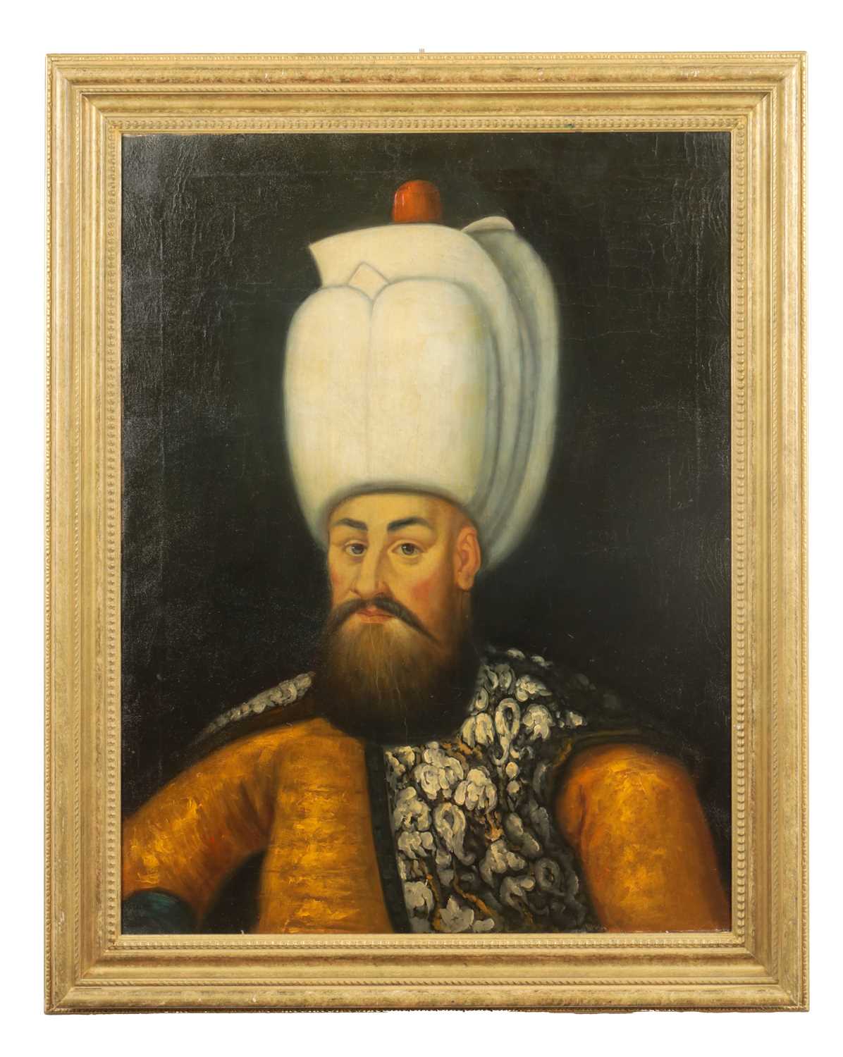 Lot 1241 - A 19TH CENTURY EUROPEAN PORTRAIT OIL ON CANVAS