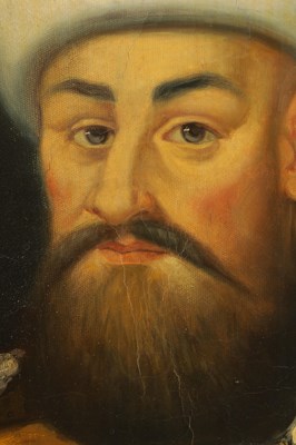 Lot 1241 - A 19TH CENTURY EUROPEAN PORTRAIT OIL ON CANVAS