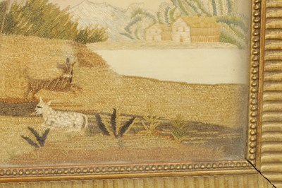 Lot 1174 - TWO 18TH CENTURY EMBROIDERY'S ON SILK