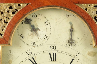 Lot 1112 - CHARLES HOWSE, LONDON. A GEORGE III MAHOGANY THREE TRAIN VERGE QUARTER STRIKING BRACKET CLOCK