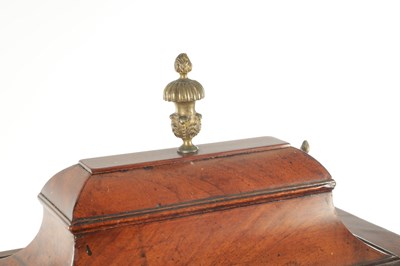 Lot 1112 - CHARLES HOWSE, LONDON. A GEORGE III MAHOGANY THREE TRAIN VERGE QUARTER STRIKING BRACKET CLOCK