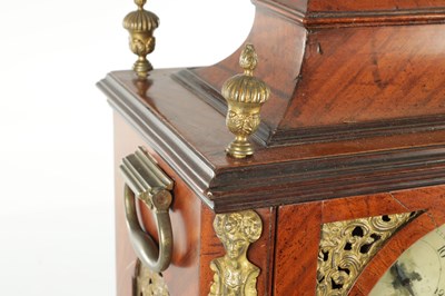 Lot 1112 - CHARLES HOWSE, LONDON. A GEORGE III MAHOGANY THREE TRAIN VERGE QUARTER STRIKING BRACKET CLOCK