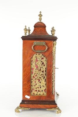Lot 1112 - CHARLES HOWSE, LONDON. A GEORGE III MAHOGANY THREE TRAIN VERGE QUARTER STRIKING BRACKET CLOCK