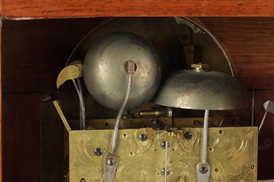 Lot 1112 - CHARLES HOWSE, LONDON. A GEORGE III MAHOGANY THREE TRAIN VERGE QUARTER STRIKING BRACKET CLOCK