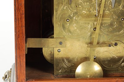 Lot 1112 - CHARLES HOWSE, LONDON. A GEORGE III MAHOGANY THREE TRAIN VERGE QUARTER STRIKING BRACKET CLOCK