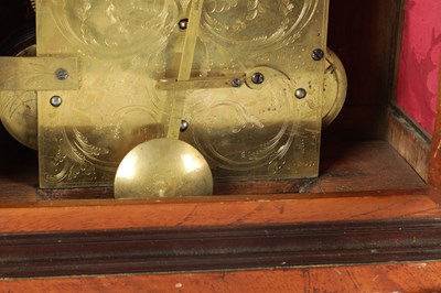 Lot 1112 - CHARLES HOWSE, LONDON. A GEORGE III MAHOGANY THREE TRAIN VERGE QUARTER STRIKING BRACKET CLOCK