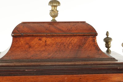 Lot 1112 - CHARLES HOWSE, LONDON. A GEORGE III MAHOGANY THREE TRAIN VERGE QUARTER STRIKING BRACKET CLOCK