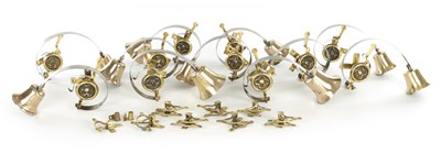 Lot 900 - A SET OF ELEVEN 19TH CENTURY BUTLER'S BELLS