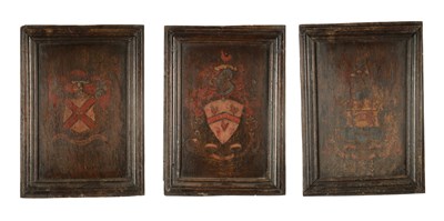 Lot 1129 - THREE 18TH CENTURY COACHING PANELS