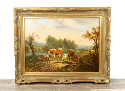 Lot 1142 - KARL CARTIER (1855-1925) OIL ON CANVAS