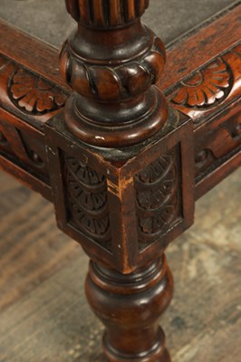 Lot 1753 - A LATE 19TH CENTURY WALNUT STICK STAND IN THE MANNER OF LAMBS OF MANCHESTER