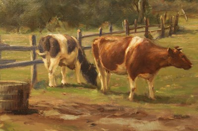 Lot 1130 - LEOPOLD WENZEL (1885-1972) OIL ON CANVAS