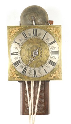 Lot 1479 - JOHN WAKLIN, FECIT. A LATE 17TH CENTURY VERGE WEIGHT DRIVEN WALL CLOCK