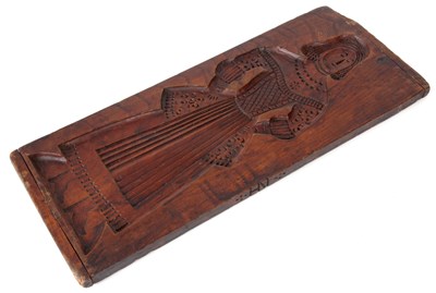 Lot 362 - A 19TH CENTURY CARVED ELM GINGERBREAD MOULD...