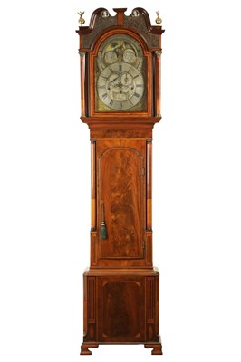 Lot 1427 - THOMAS LISTER, HALIFAX. A RARE GEORGE III MUSICAL WORLD TIME LONGCASE CLOCK
