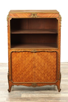 Lot 1730 - A LATE 19TH CENTURY FRENCH KINGWOOD AND ORMOLU MOUNTED BOOKCASE