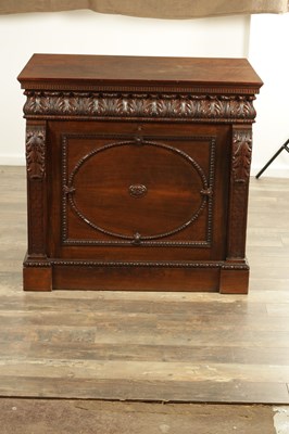 Lot 1697 - AN EDWARDIAN MAHOGANY LIBRARY FOLIO CABINET IN THE MANNER OF WARING AND GILLOWS