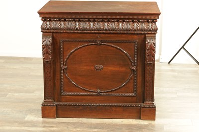 Lot 1697 - AN EDWARDIAN MAHOGANY LIBRARY FOLIO CABINET IN THE MANNER OF WARING AND GILLOWS