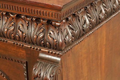 Lot 1697 - AN EDWARDIAN MAHOGANY LIBRARY FOLIO CABINET IN THE MANNER OF WARING AND GILLOWS