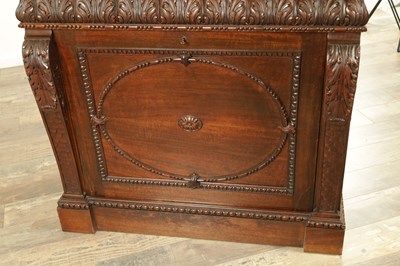 Lot 1697 - AN EDWARDIAN MAHOGANY LIBRARY FOLIO CABINET IN THE MANNER OF WARING AND GILLOWS