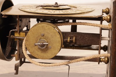 Lot 1519 - A SMALL LATE 17TH CENTURY WEIGHT DRIVEN 30-HOUR WALL CLOCK