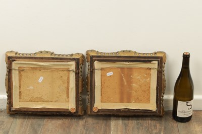 Lot 1221 - OLIVER CLARE (1852 - 1927). A PAIR OF LATE 19TH / EARLY 20TH CENTURY OIL ON BOARDS STILL LIFE