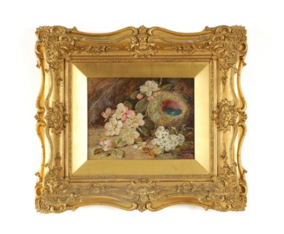 Lot 1145 - VINCENT CLARE (1855 - 1930). A LATE 19TH / EARLY 20TH CENTURY OIL ON CANVAS STILL LIFE