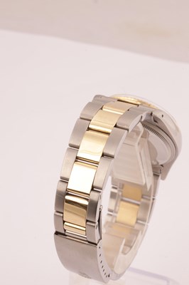 Lot 1297 - A GENTLEMAN’S STEEL AND GOLD ROLEX OYSTER PERPETUAL DATE WRIST WATCH